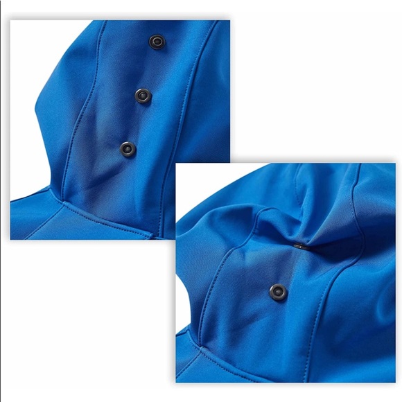 Blueberry Pet 24" Waterproof Soft shell Hooded Raincoat w/ Leash & Harness Hole. - Picture 5 of 7